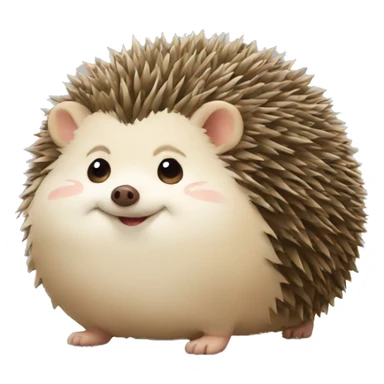 hedgehog + fat sticker