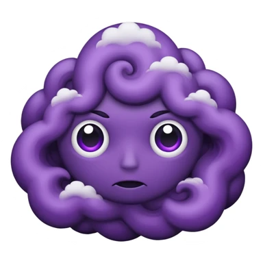 a dark spooky Purple Sky sticker