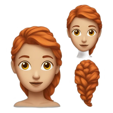 redheaded girl sticker