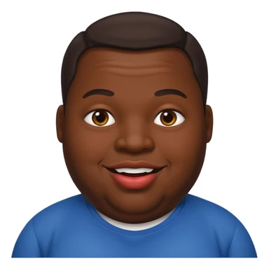 big lips fat guyt  sticker