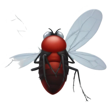 a midge (tiny fly) looking like a vampire) sticker