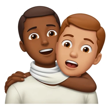 hands chocking neck jokingly sticker