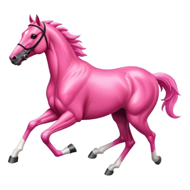 pink racehorse sticker