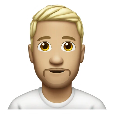 white rapper sticker