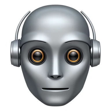 sales bot, face robot  sticker