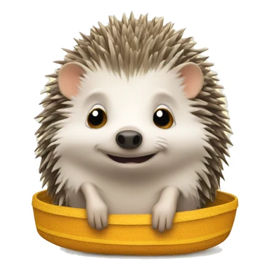 Hedgehog on holiday sticker