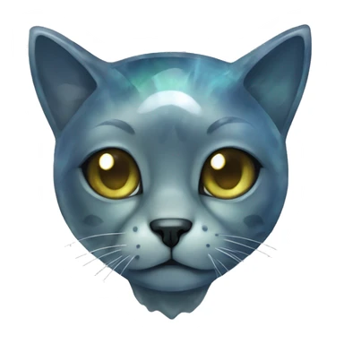Labradorite Crystal cat sticker