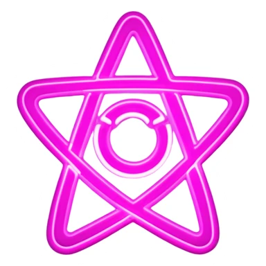 pink psychic sign sticker