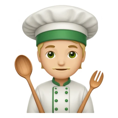Small icon emoji of cook bulp, minimum details, green #36a767 main color sticker