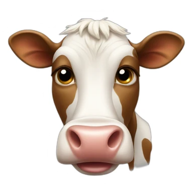 Cow eat a cow sticker