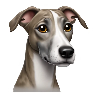 Whippet brindle sticker