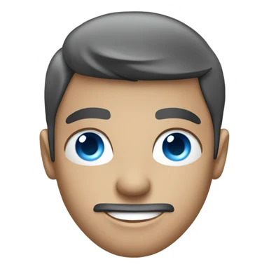 blue eyed male in an aeroplane sticker