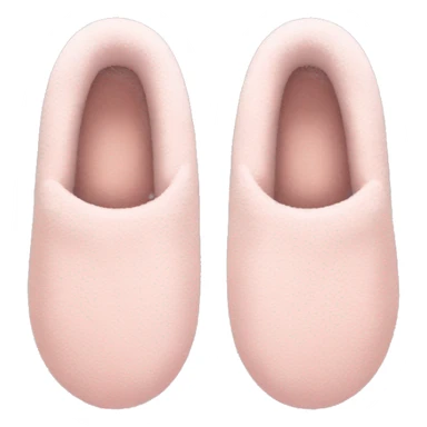 Pale pink cozy slippers sticker