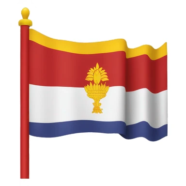 Karnataka flag ellow and red colour only emoji create sticker