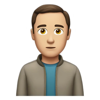 sheldon cooper shrugs sticker