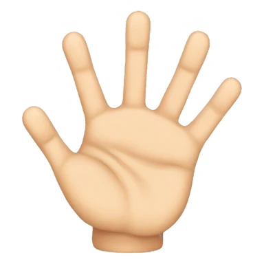 a TOK emoji of hand with six fingers sticker