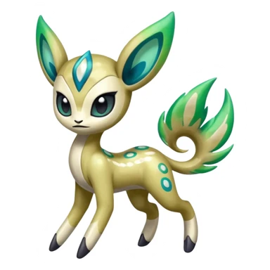 Colorful Shiny Edgy Cool Badass Painted Splashed Exotic Meloetta-Palkia-Virizion-Venom-Stitch-Fakémon-creature-hybrid sticker