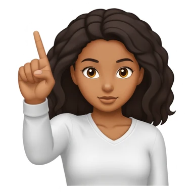 Black girl flipping someone off sticker