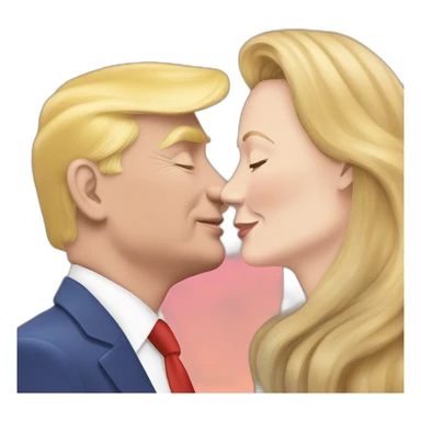 trump-and-putin-kissing,-lgbtq+ friendly, positivity, inclusiveness sticker