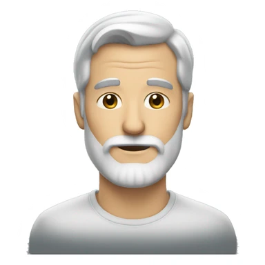 white man with grey beard sticker
