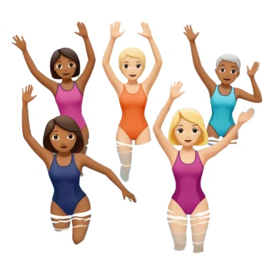 Water aerobics sticker