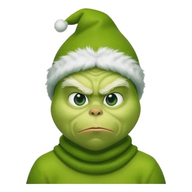 The grinch with a balaclava on sticker