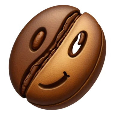 coffee bean sticker