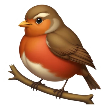 fat robin sticker
