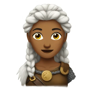 Viking woman sticker