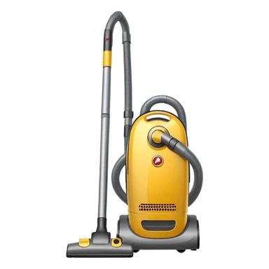 vacuum cleaner, upright, simple, metallic, minimal details sticker