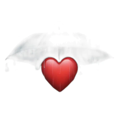 A heart in the rain sticker