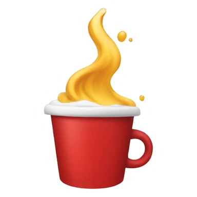 red cup in hand sticker