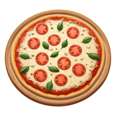 pizza margarita com calabresa e carne muito suculenta escorrendo sticker