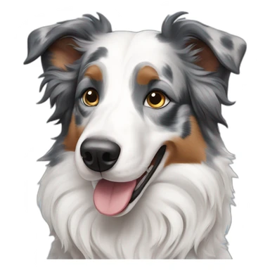 Border collie blue merle sticker