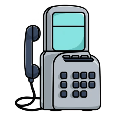 ancien téléphone sticker