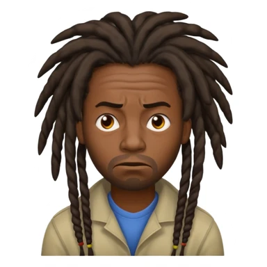 Black guy with stinky dreads sticker