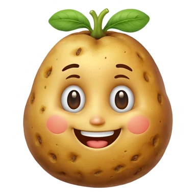 Happy potato sticker