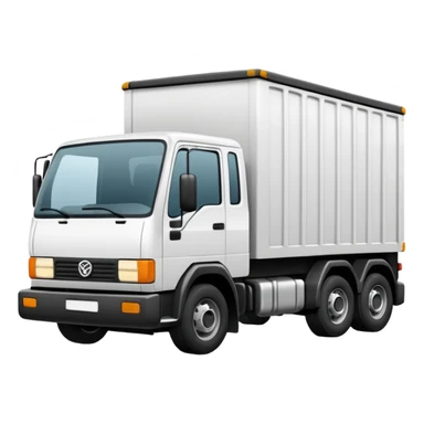 Camión volquete en 2d, en blanco y negro y descargando la carga sticker