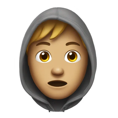 cursed hoodie emoji sticker