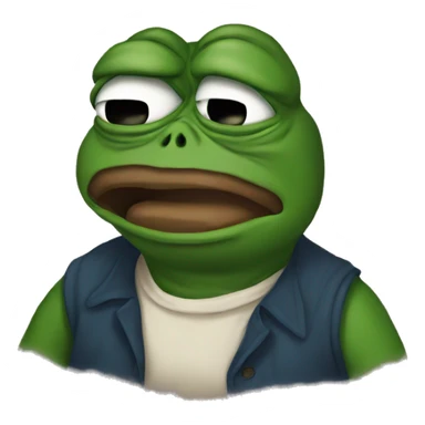 crying pepe sticker