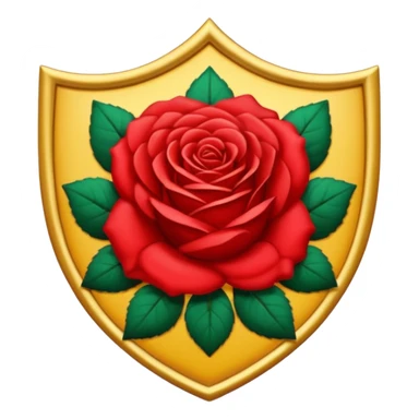 brasão com rosas condessa vermelha sticker
