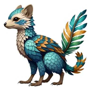 Modern Realistic Rare Fantasy Vernid-Trico-species by LiLaiRa full body sticker