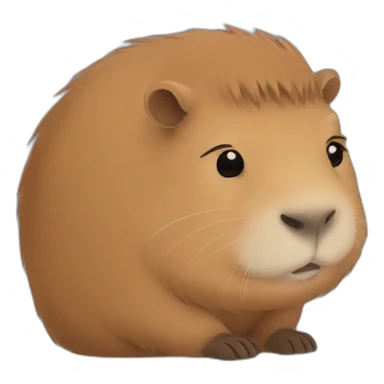 capybara sad sticker