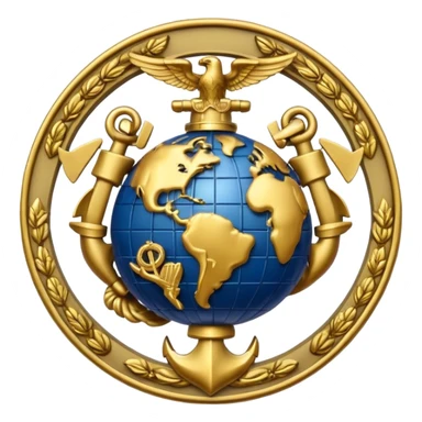 us marine eagle globe anchor sticker