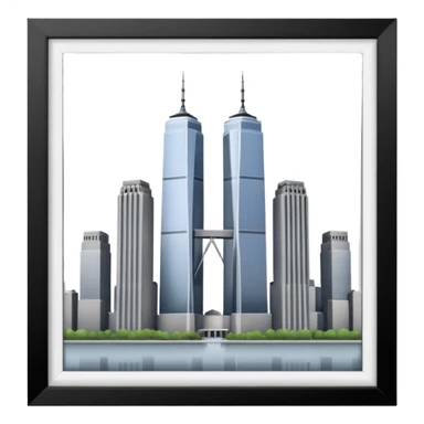 İkiz kuleler sticker