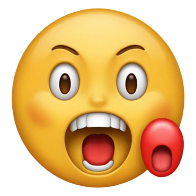 a Screaming emoji saying PRESS E and it should say it in the emoji to PRESS E sticker