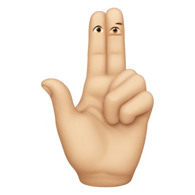 finger biting with nervous face sticker