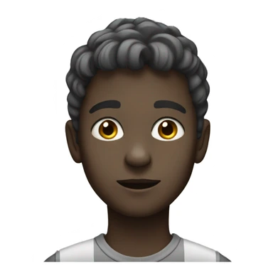 greyscale portrait of a boy sticker