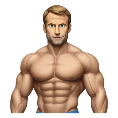 Macron bodybuilding sticker
