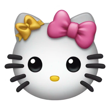 Hello kitty with bow sticker